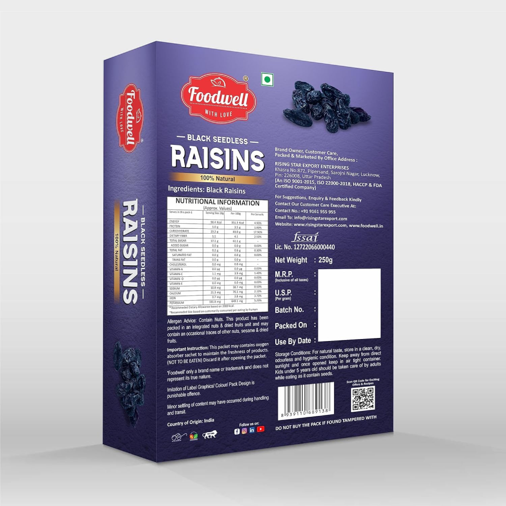 Black Seedless Raisins