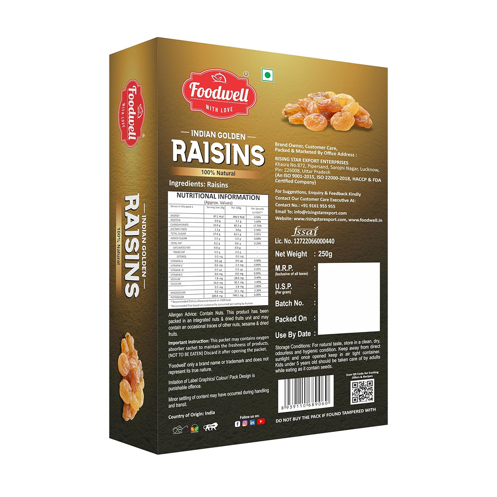 Indian Golden Raisins